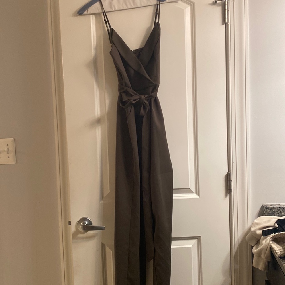 Olive green jumpsuit. Never been worn